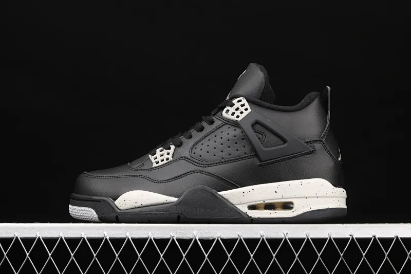 All categories Air Jordan Jordan series basketball shoes Air Jordan 4 G version Air Jordan 4 Retro LS AJ4 Joe 4 splash black and white basketball shoes 314254-003
